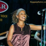 The beautiful and talented Leba Thomas onstage with the Maytals at Toad's Place. Pic from reggaephotos.com.