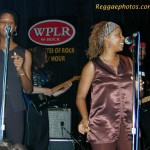 With Marie (Twiggi) Gittens and Leba Thomas at Toad's Place. Two great singers and better people.