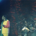 Keeping my eye on Toots (always a good idea on stage with him) at Reggae On The River 2001